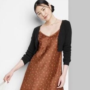 Wild Fable Black Ribbed Cardigan